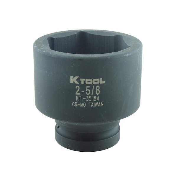 1" Drive, 2-5/8" Size, SAE Socket, 6 Points, 1" Dr. Impact 2-5/8